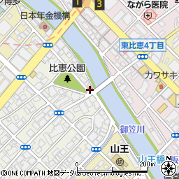 博多警察署比恵交番周辺の地図