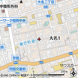 とりのすけ 大名店周辺の地図