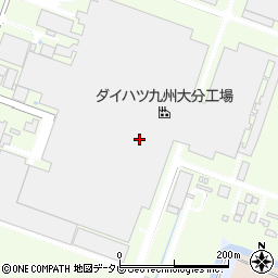 ダイハツ九州大分工場周辺の地図