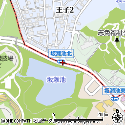 坂瀬池北周辺の地図