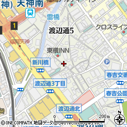 九州外語専門学校　天神教室周辺の地図