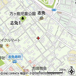 古賀クリーニング店　本店周辺の地図