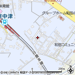 大分県中津市是則1384-8周辺の地図