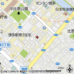 個室居酒屋 かな川 博多駅東店周辺の地図