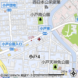 ファミリーマート福岡小戸四丁目店周辺の地図