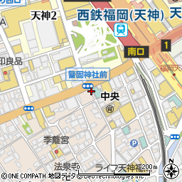 株式会社駅前不動産天神店　売買部周辺の地図