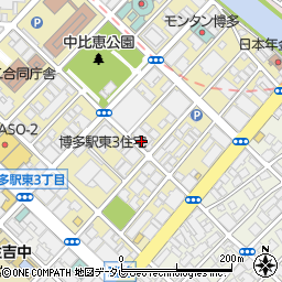 セイワパーク博多駅東３駐車場周辺の地図