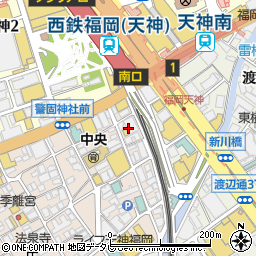西鉄ビルマネージメント株式会社　プロパティ部周辺の地図
