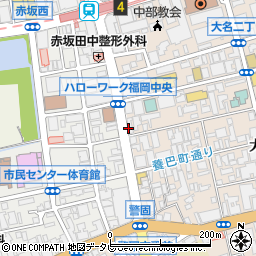 福岡興信所周辺の地図
