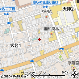 グレースフィオーレ福岡大名店周辺の地図