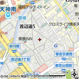 福岡県福岡市中央区渡辺通5丁目10周辺の地図