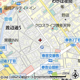 福岡県福岡市中央区渡辺通5丁目8周辺の地図
