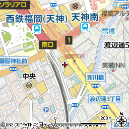 株式会社エイチ・アイ・エス　福岡・天神本店周辺の地図