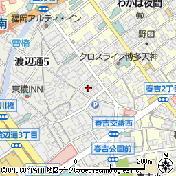 福岡県福岡市中央区渡辺通5丁目8-18周辺の地図