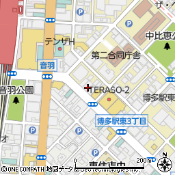 佐賀銀行博多駅東支店 ＡＴＭ周辺の地図