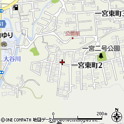 高知県高知市一宮東町周辺の地図