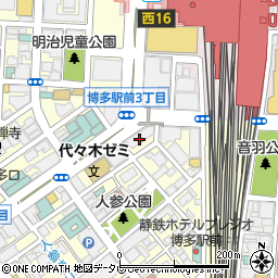 株式会社マーキュリースタッフィング　福岡支店周辺の地図