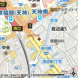 イデックスオート・ジャパン　天神渡辺通店周辺の地図