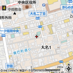 博多 五衛 大名店周辺の地図