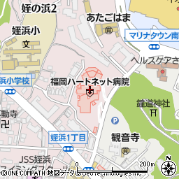 福岡ハートネット病院周辺の地図