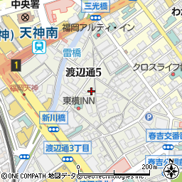 福岡県福岡市中央区渡辺通5丁目15-28周辺の地図