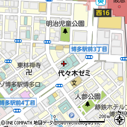 Ｒ＆Ｂホテル博多駅前第１周辺の地図