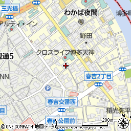福岡中央イエスの御霊教会周辺の地図