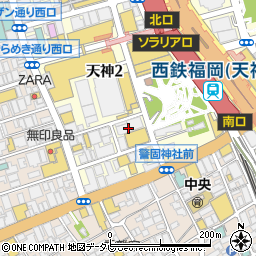 モンベル福岡天神店周辺の地図