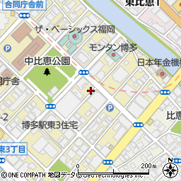 水道レスキュー福岡市博多区博多駅東営業所周辺の地図