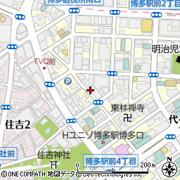 アミスタホテル福岡周辺の地図