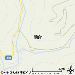 徳島県海陽町（海部郡）小谷（落合）周辺の地図