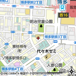 九州デザイナー学院周辺の地図
