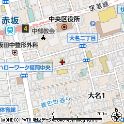 福岡理容美容専門学校周辺の地図