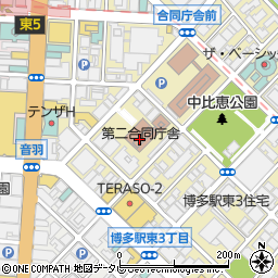 九州防衛局報道官周辺の地図