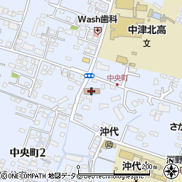 中津市役所上下水道部　総務課周辺の地図