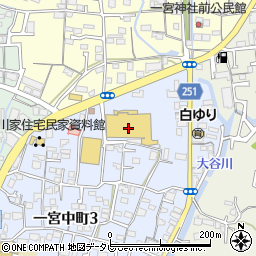 四国銀行マルナカ一宮店 ＡＴＭ周辺の地図
