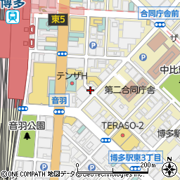 魚民 博多駅筑紫口店周辺の地図