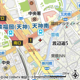 福岡県福岡市中央区渡辺通5丁目24周辺の地図