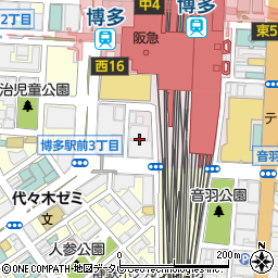 福岡県福岡市博多区博多駅中央街7周辺の地図