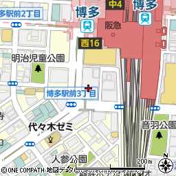 福岡県福岡市博多区博多駅中央街8周辺の地図