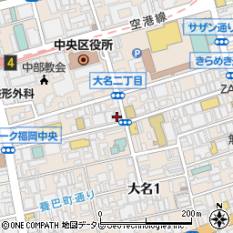 岩本明子　英会話教室・大名校周辺の地図