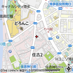 博多住吉動物病院周辺の地図