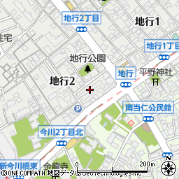 西日本鉄道若葉寮周辺の地図