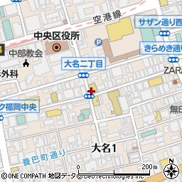四谷学院福岡天神校周辺の地図