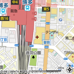 スーパーチケット　筑紫口店周辺の地図