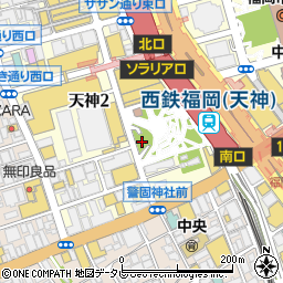 福岡中央自動車駐車場周辺の地図