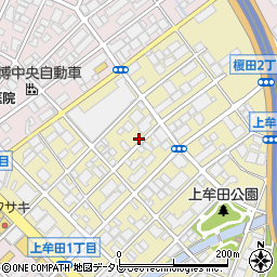 ＮＢパーキング上牟田駐車場周辺の地図