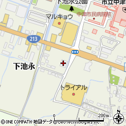 株式会社明屋書店　中津本店周辺の地図