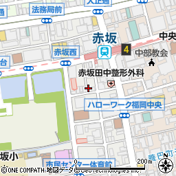 ポーたま福岡赤坂店周辺の地図