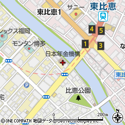 博多年金事務所周辺の地図